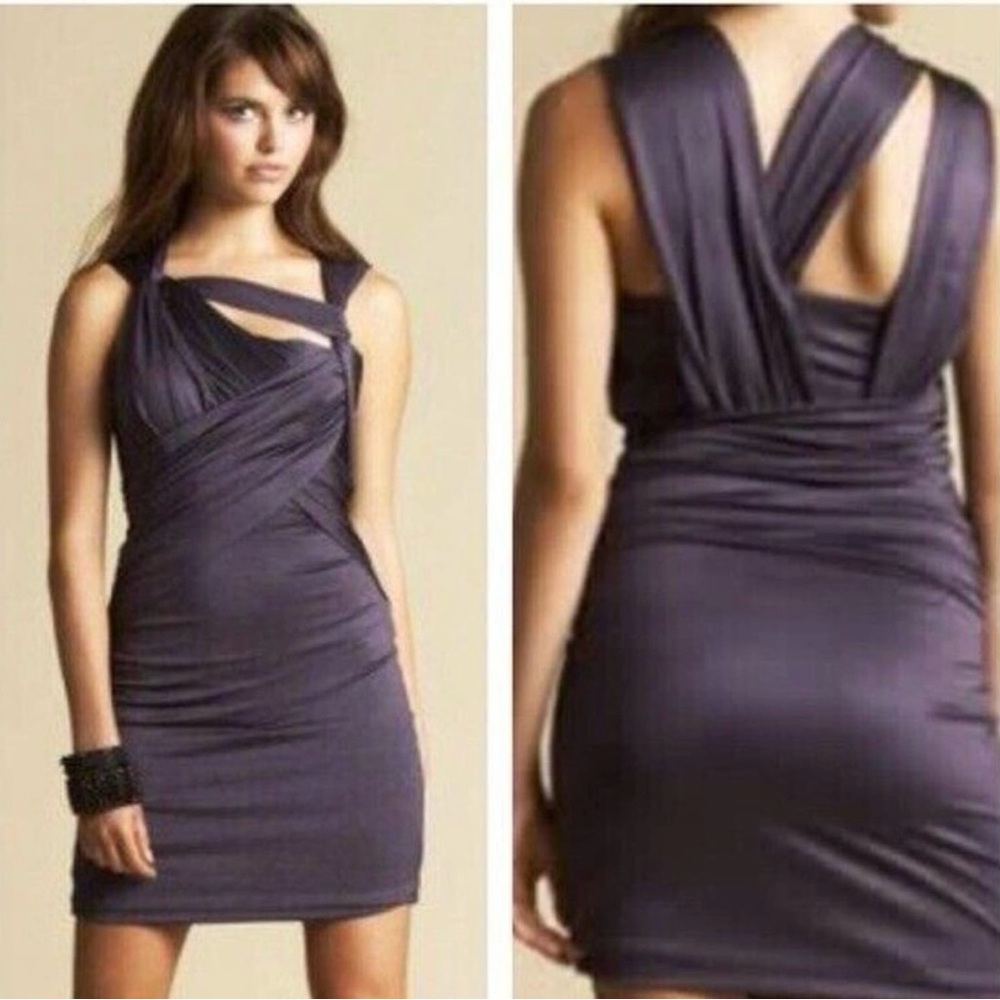 Bebe Women’s Wrap And TWIST Glam DRESS